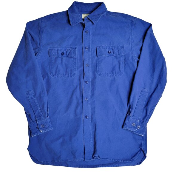 L.L. Bean Men's Medium Heavyweight Chamois Shirt Lot Of 4 In Assorted Colors - Picture 15 of 16